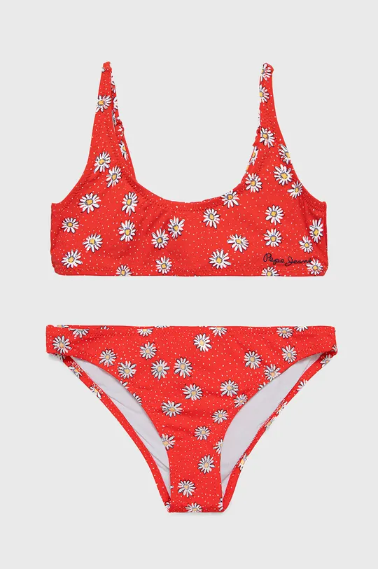 crvena Dječji dvodijelni kupaći kostim Pepe Jeans Za djevojčice