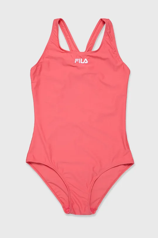 рожевий Суцільний дитячий купальник Fila Для дівчаток