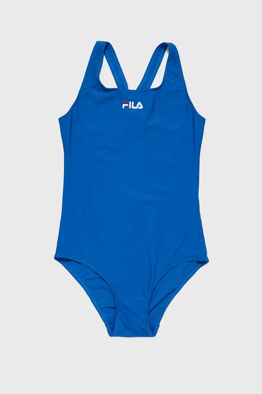блакитний Суцільний дитячий купальник Fila Для дівчаток