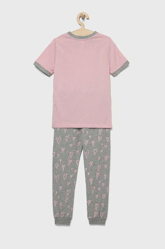Hype piżama dziecięca różowy