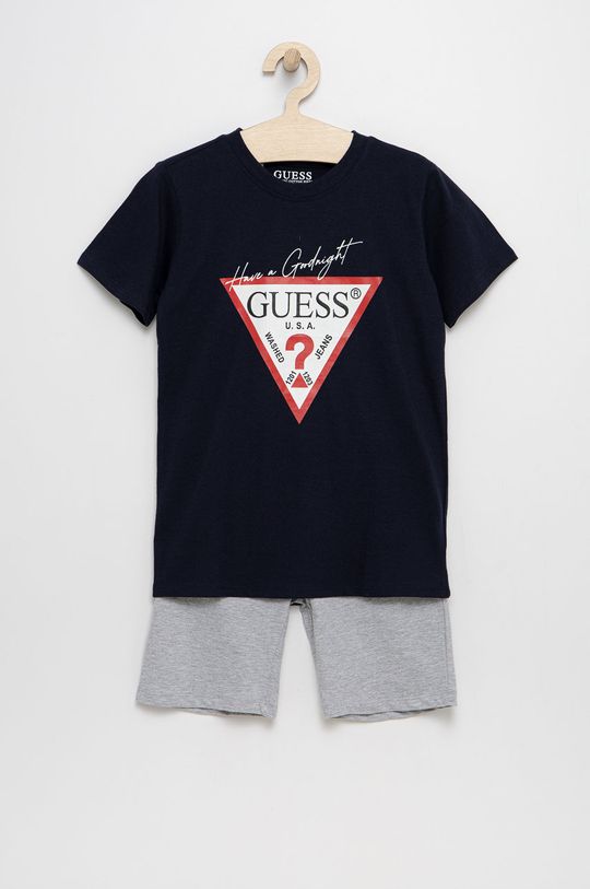 granatowy Guess piżama dziecięca Dziecięcy