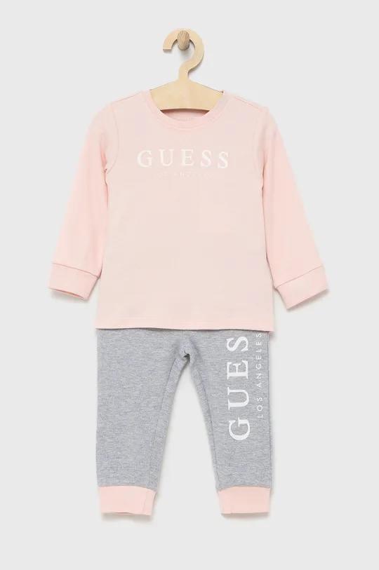 růžová Dětské pyžamo Guess Dětský