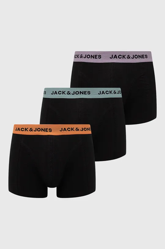 čierna Boxerky Jack & Jones (3-pack) Pánsky