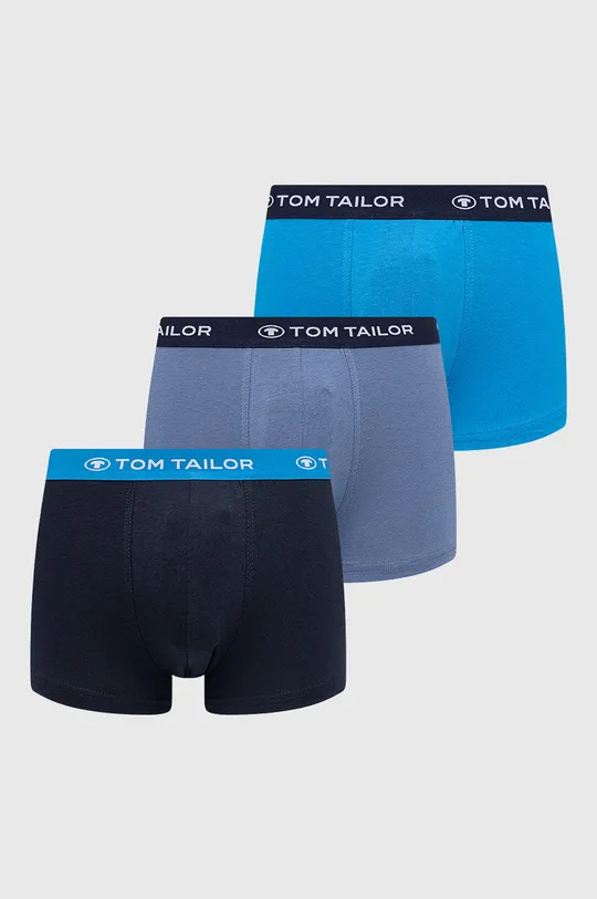 niebieski Tom Tailor bokserki (3-pack) Męski