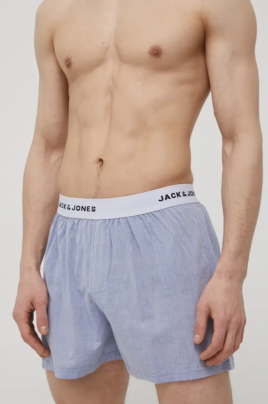 Bavlnené boxerky Jack & Jones (3-pak) tmavomodrá
