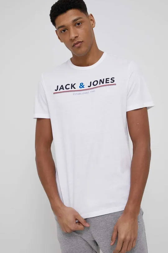 Bavlnené pyžamové tričko Jack & Jones  100% Bavlna