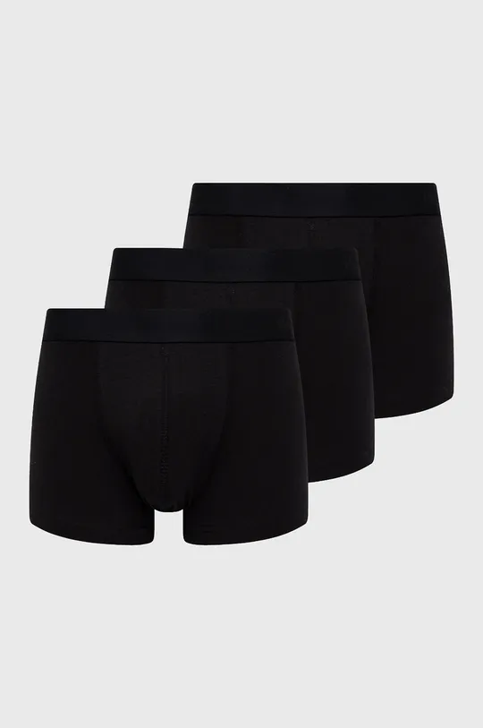 czarny Resteröds bokserki (3-pack) Męski