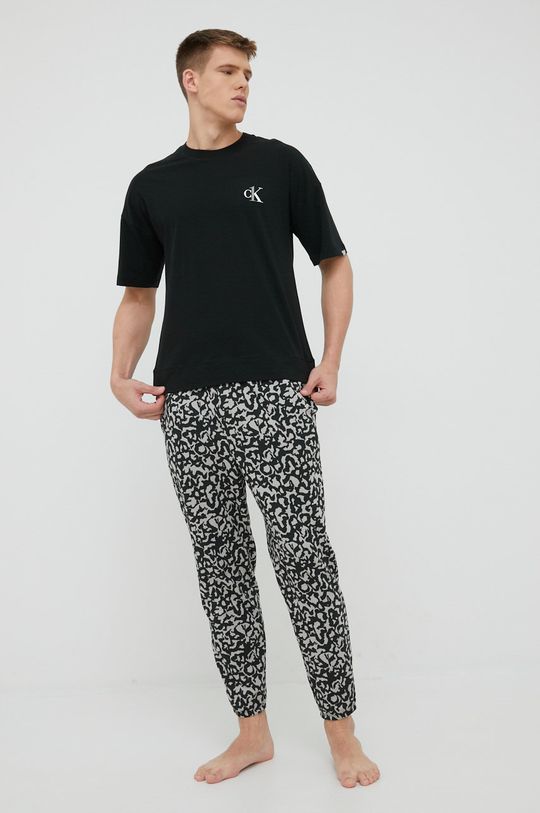 černá Pyžamo Calvin Klein Underwear Pánský