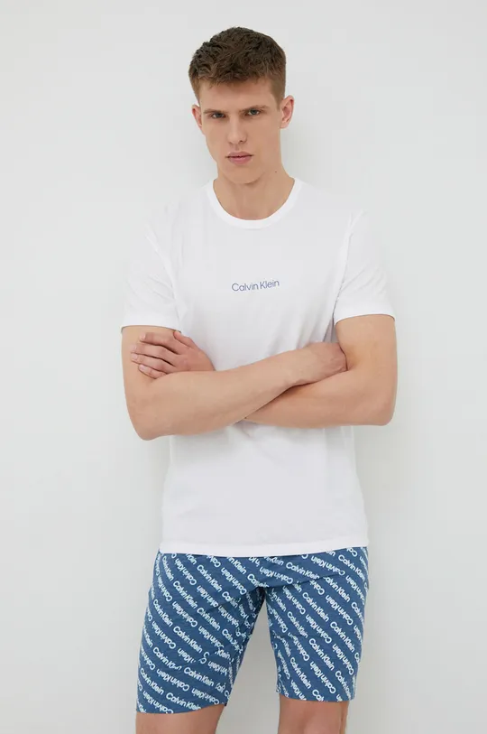 biela Pyžamo Calvin Klein Underwear Pánsky