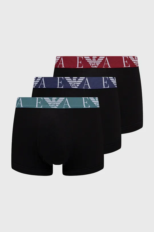 μαύρο Μποξεράκια Emporio Armani Underwear (3-pack) Ανδρικά