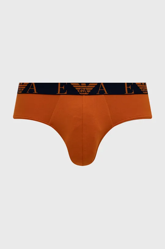 fioletowy Emporio Armani Underwear Slipy (3-pack) 111734.2R715 Męski