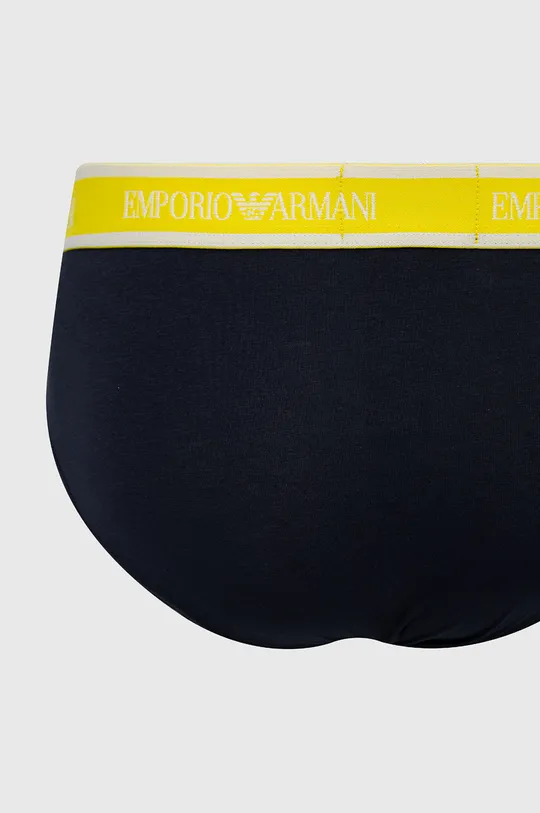 tmavomodrá Slipy Emporio Armani Underwear (3-pack)