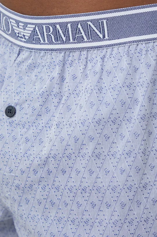 μπλε Βαμβακερό μποξεράκι Emporio Armani Underwear