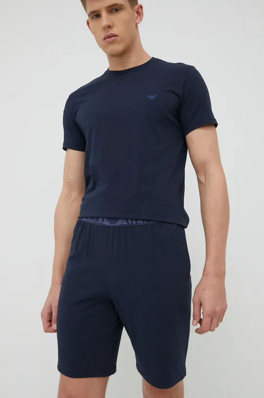 granatowy Emporio Armani Underwear piżama 111573.2R720