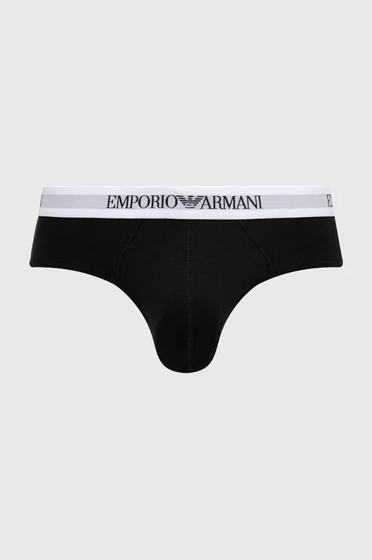 čierna Bavlnené slipy Emporio Armani Underwear