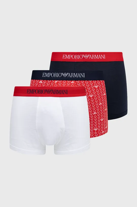 biały Emporio Armani Underwear bokserki bawełniane (3-pack) 111625.2R722 Męski