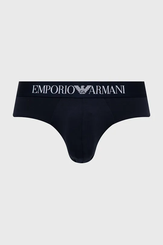 Slipy Emporio Armani Underwear tmavomodrá