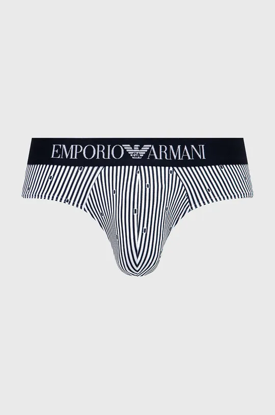 Emporio Armani Underwear slipy (2-pack) 111733.2R504 Podszewka: 95 % Bawełna, 5 % Elastan, Materiał zasadniczy: 95 % Bawełna, 5 % Elastan, Taśma: 9 % Elastan, 72 % Poliamid, 19 % Poliester