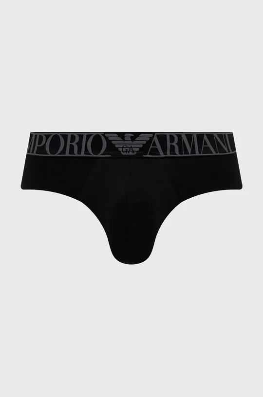 Slipy Emporio Armani Underwear (2-pak)  Podšívka: 95% Bavlna, 5% Elastan Základná látka: 95% Bavlna, 5% Elastan Lepiaca páska: 10% Elastan, 24% Polyamid, 66% Polyester