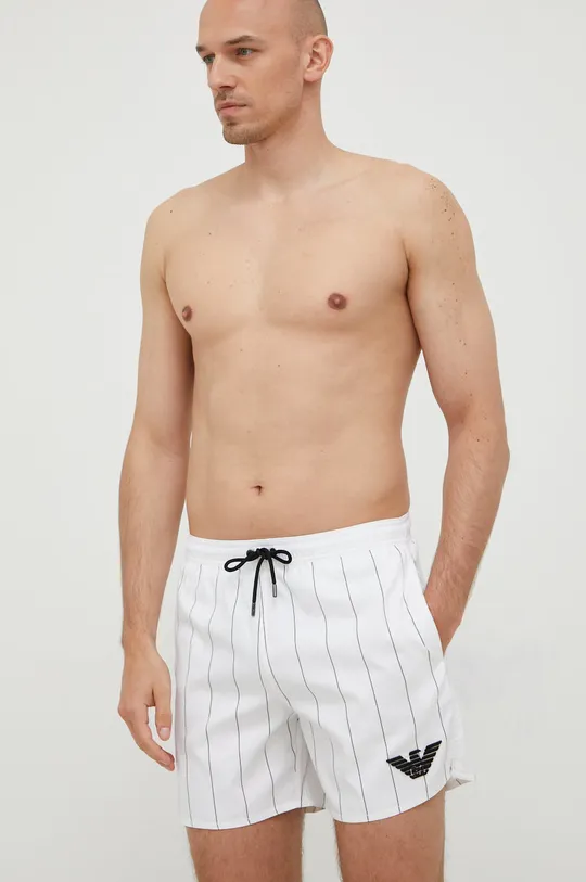 Σορτς κολύμβησης Emporio Armani Underwear λευκό