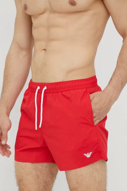 κόκκινο Σορτς κολύμβησης Emporio Armani Underwear Ανδρικά