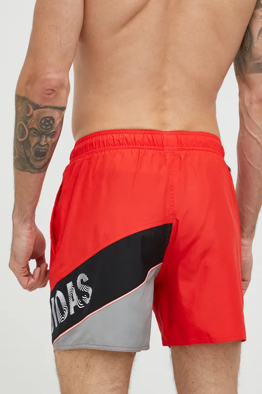 Kratke hlače za kupanje adidas Performance Wording crvena
