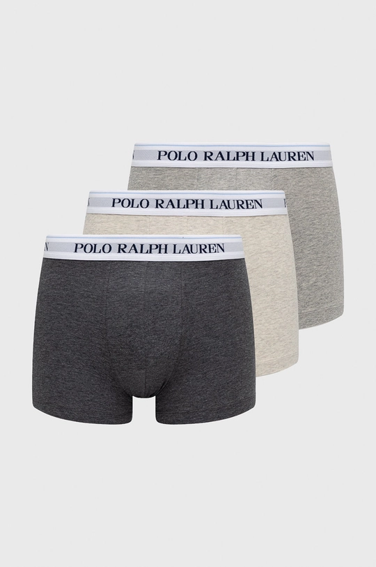 szary Polo Ralph Lauren bokserki (3-pack) 714830299045 Męski