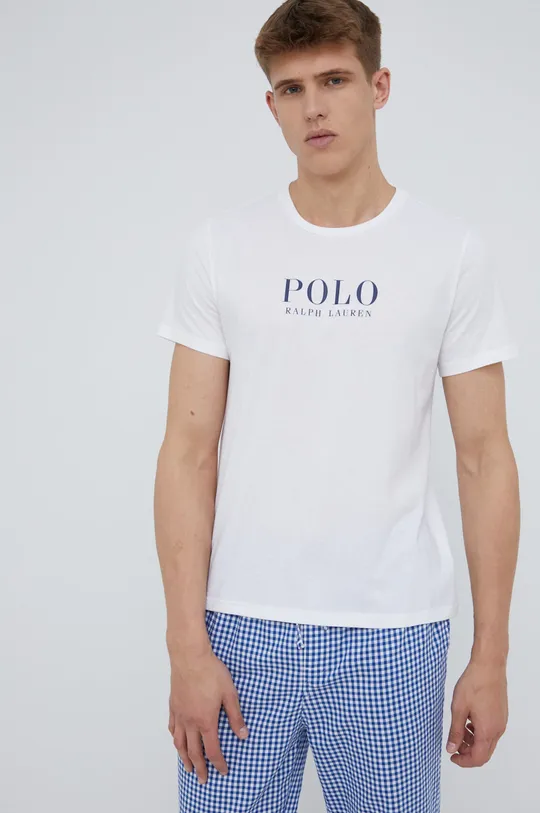 Polo Ralph Lauren piżama bawełniana 714866979002 niebieski