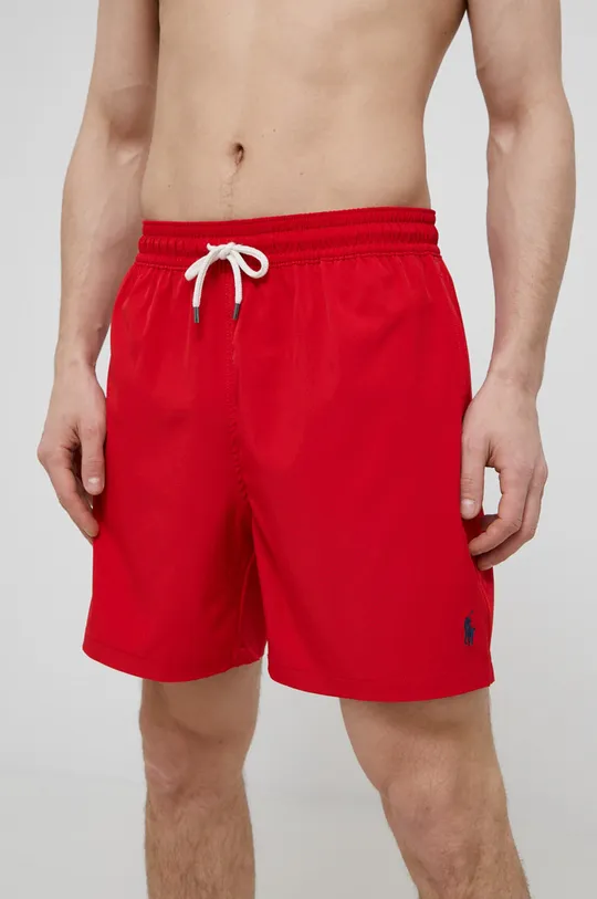 Plavkové šortky Polo Ralph Lauren červená