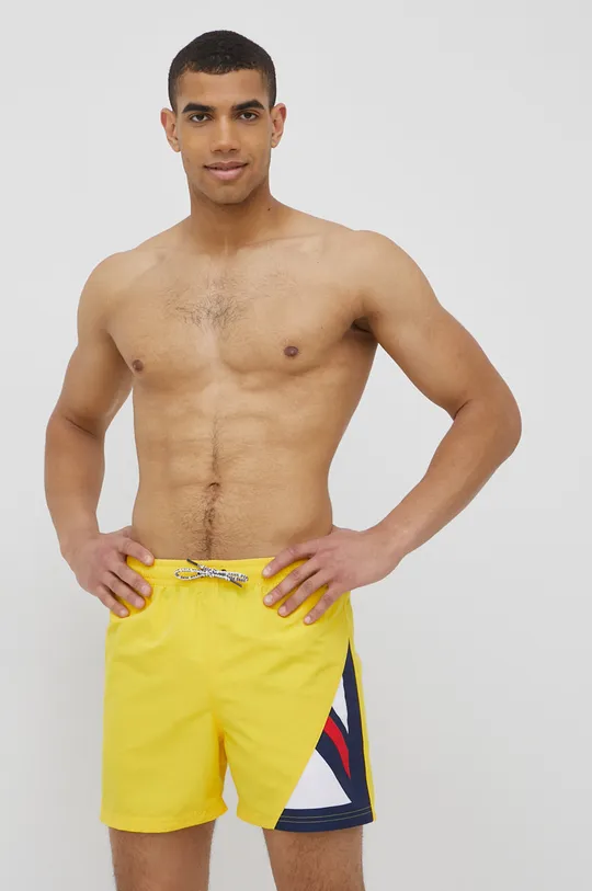 żółty Pepe Jeans szorty kąpielowe ROBERTO D Męski