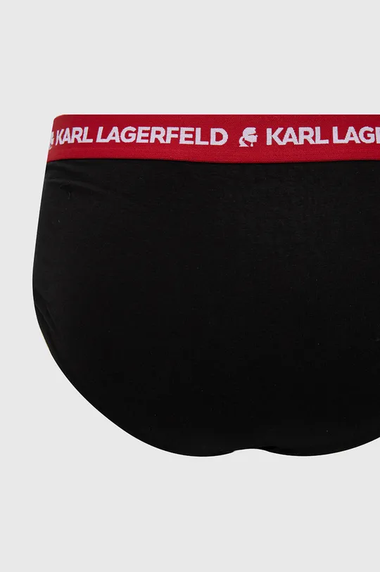Karl Lagerfeld slipy (3-pack) 220M2121 czerwony