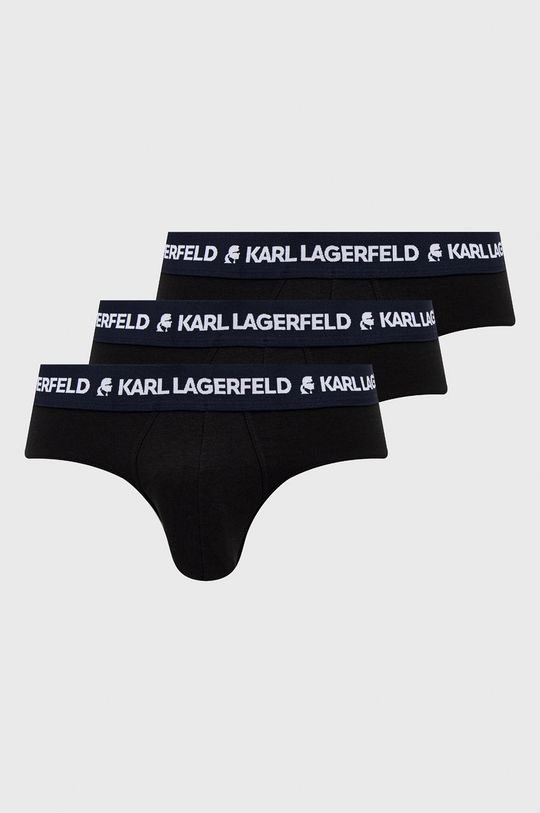 granatowy Karl Lagerfeld slipy (3-pack) 220M2121 Męski