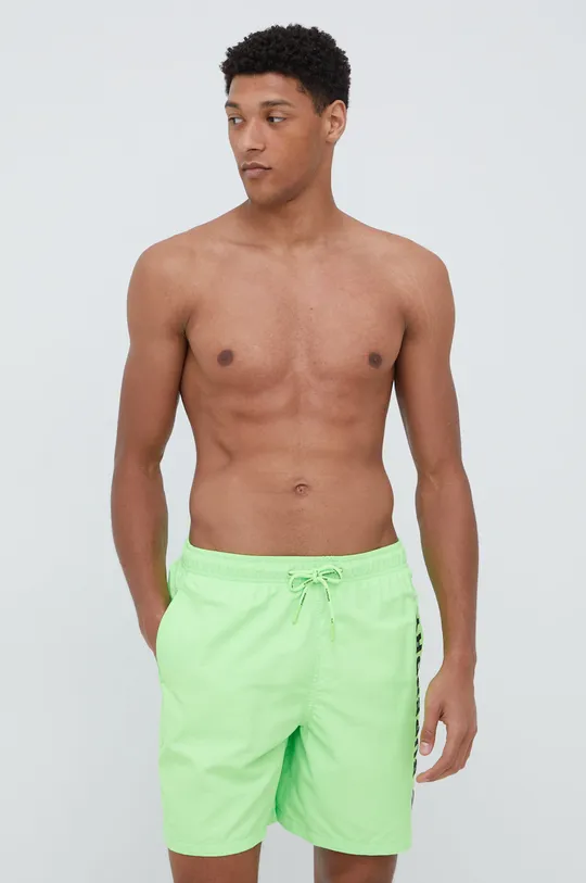 Plavkové šortky Superdry zelená