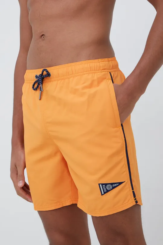 Kratke hlače za kopanje Superdry oranžna