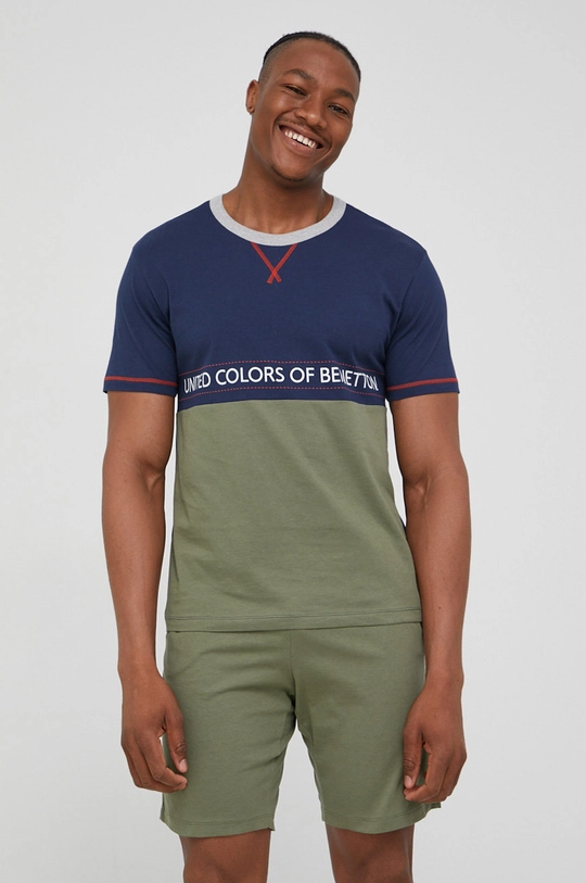 зелёный Хлопковая пижама United Colors of Benetton Мужской