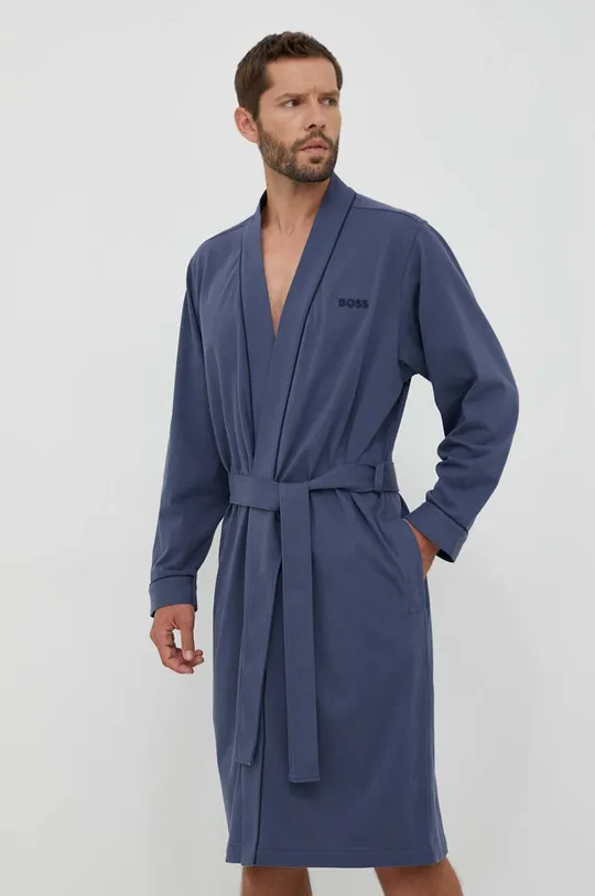 темно-синій Бавовняний халат BOSS Чоловічий