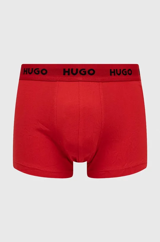 HUGO bokserki (3-pack) czerwony