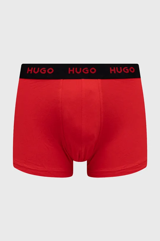 Boksarice HUGO 3-pack rdeča