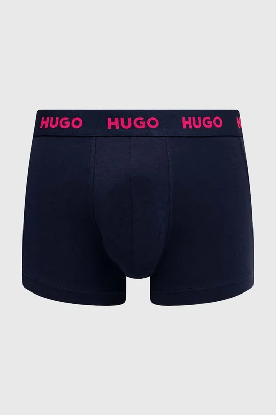 Боксеры HUGO 3 шт тёмно-синий