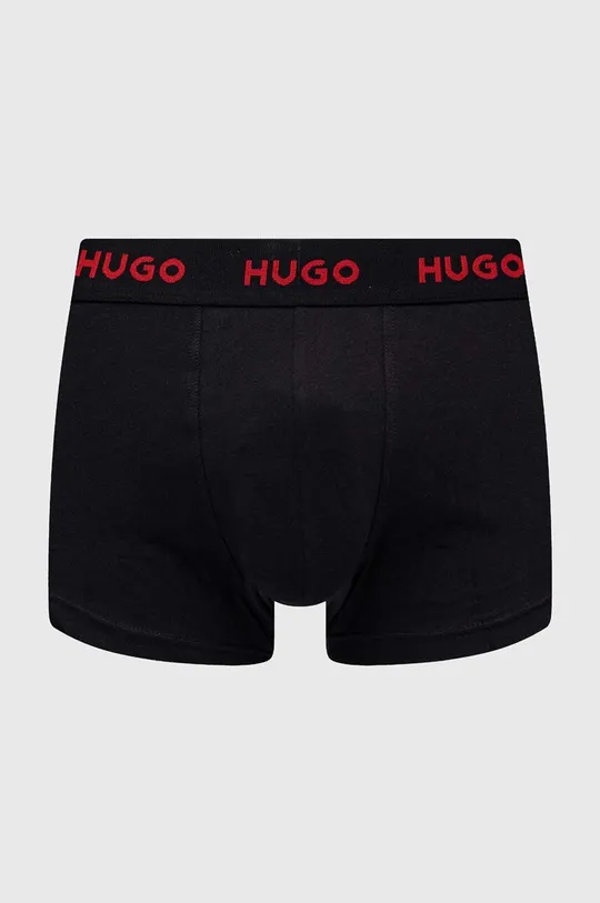 Boxerky HUGO 3-pak čierna