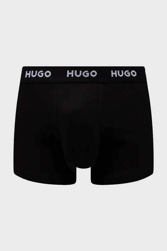 HUGO boxer pacco da 3 nero