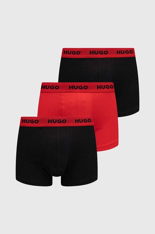 πολύχρωμο Μποξεράκια HUGO 3-pack Ανδρικά