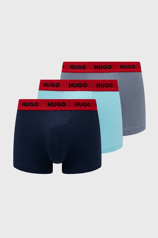niebieski HUGO bokserki (3-pack) Męski