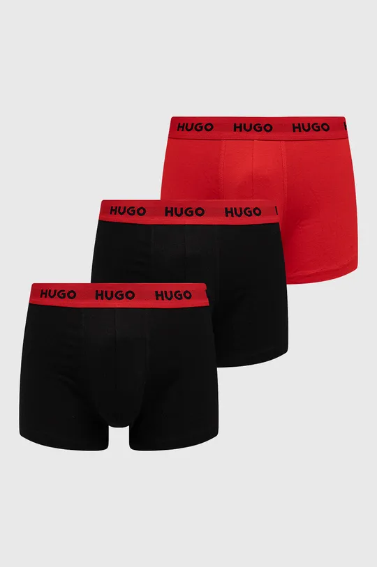 чёрный Боксеры HUGO (3-pack) Мужской