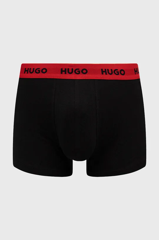 Боксери HUGO (3-pack) чорний