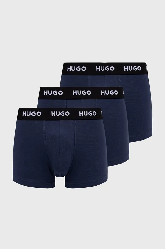 тёмно-синий Боксеры HUGO (3-pack) Мужской