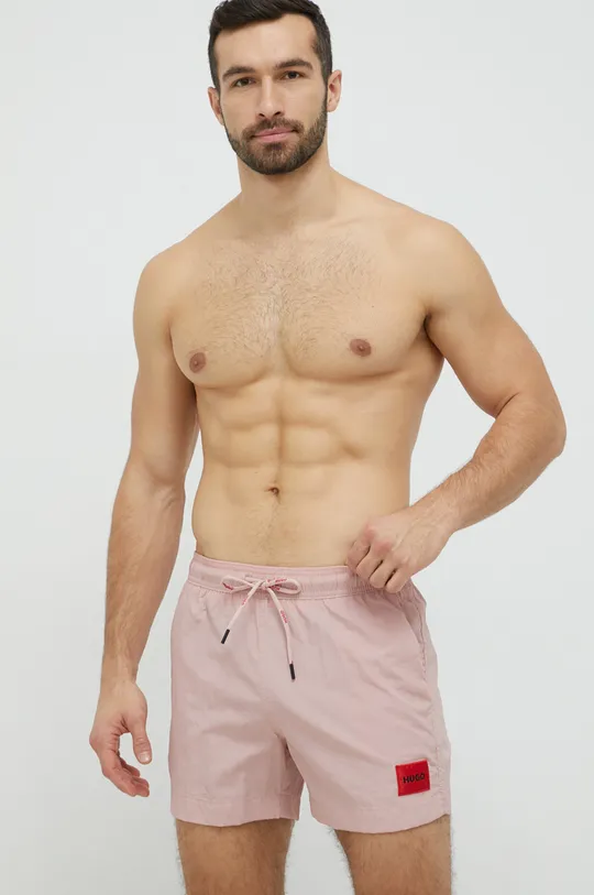 HUGO pantaloncini da bagno rosa