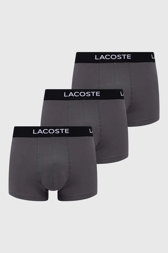 grigio Lacoste boxer pacco da 3 Uomo