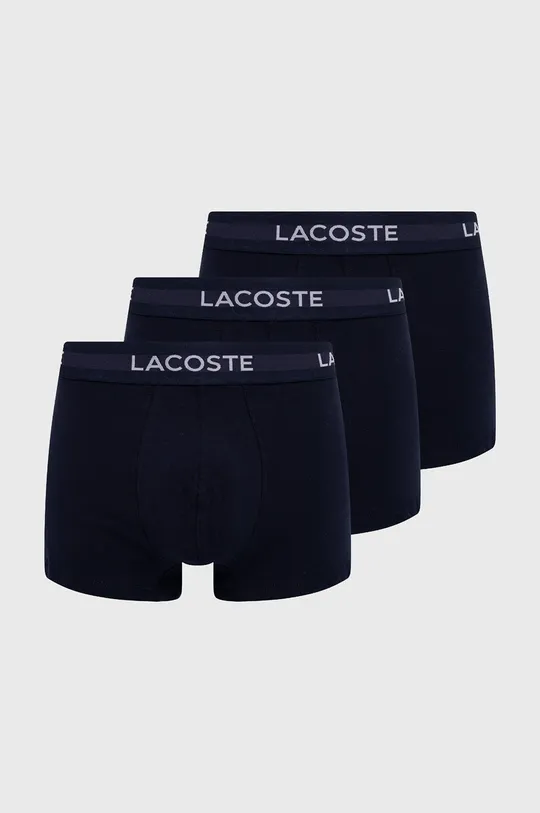blu navy Lacoste boxer pacco da 3 Uomo