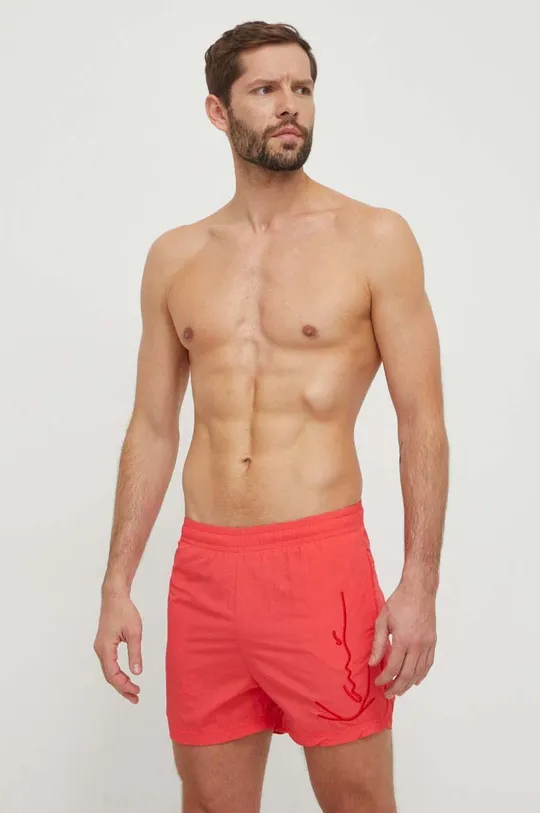 crvena Kratke hlače za kupanje Karl Kani Muški
